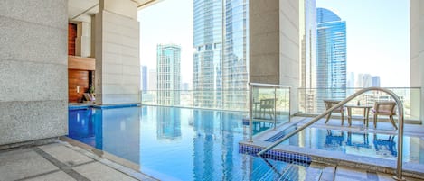 Indoor pool, outdoor pool