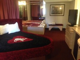 Individually decorated, individually furnished, desk, blackout drapes