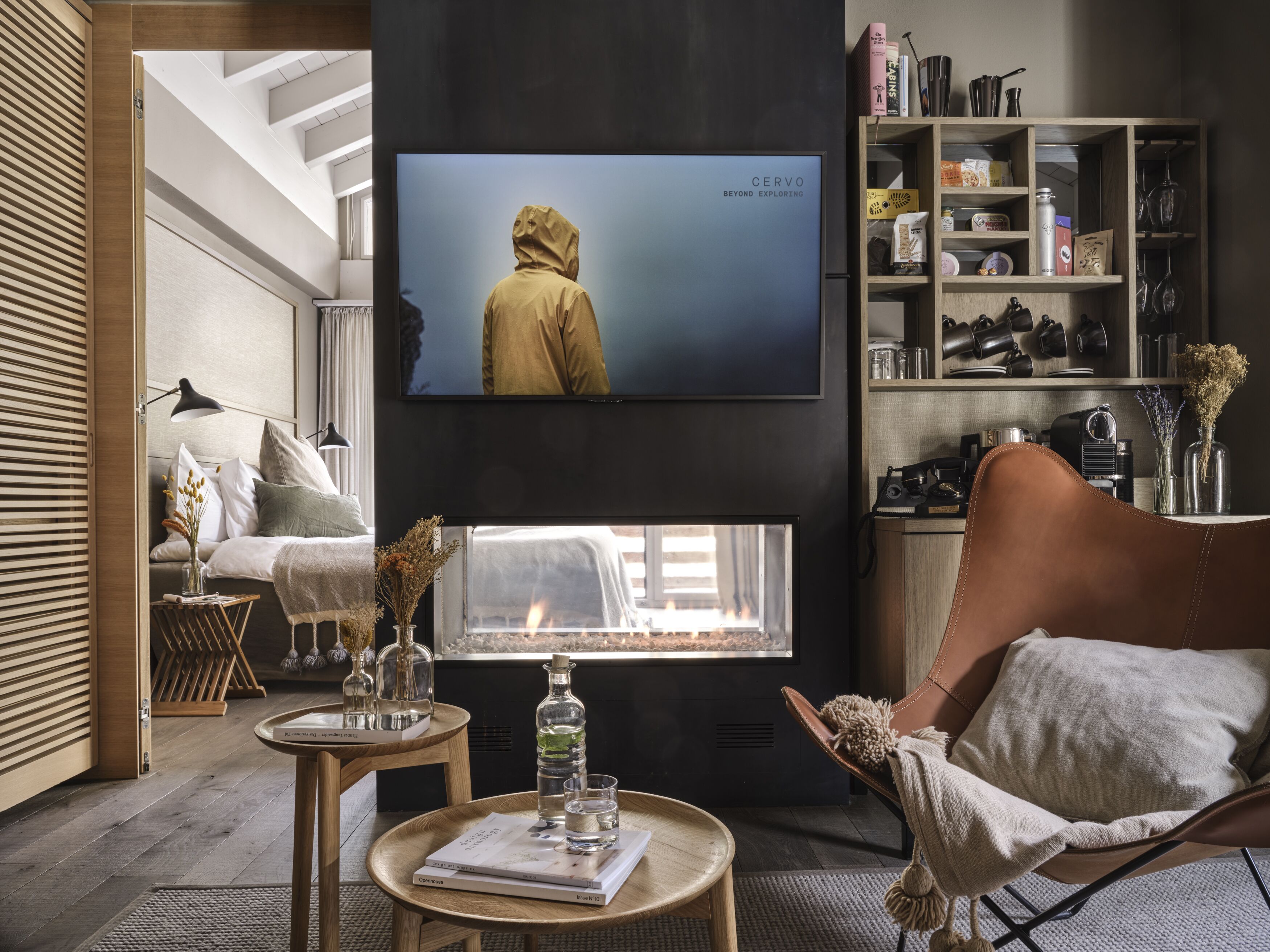 room (alpinist roof junior suite) | living area | tablet, ipod dock