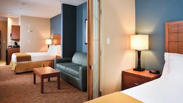 In-room safe, desk, laptop workspace, blackout drapes