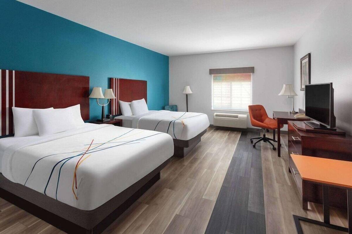 Premium bedding, desk, blackout curtains, iron/ironing board