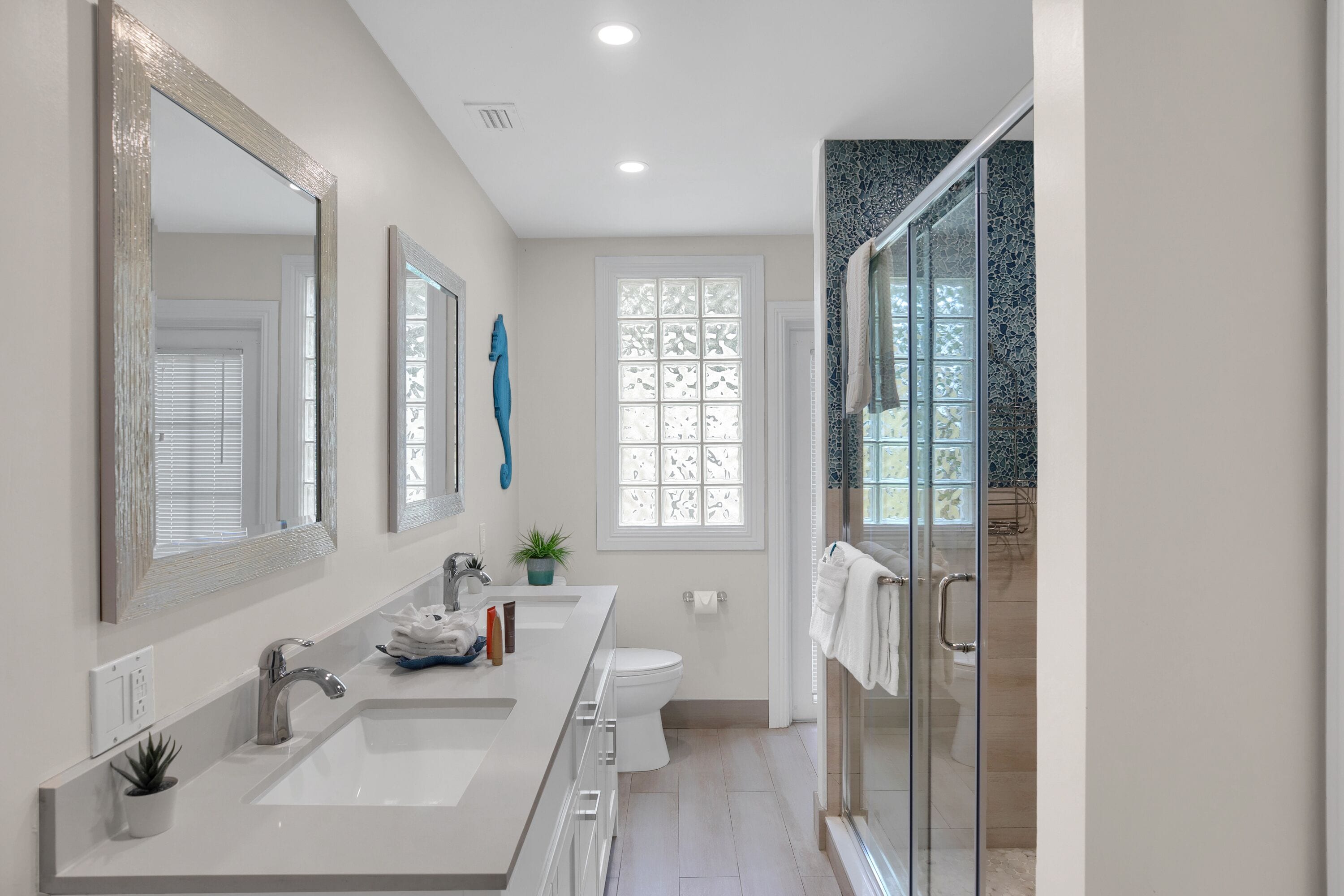 suite, 2 bedrooms, kitchen (royal caribbean ) | bathroom | hair dryer, towels