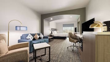 Deluxe studio suite, 1 kingsize bed, niet-roken | Luxe beddengoed, donsdekens, pillowtop-bedden, individueel gedecoreerd