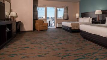 Room, 2 Queen Beds, Accessible, Non Smoking | Premium bedding, pillowtop beds, desk, iron/ironing board