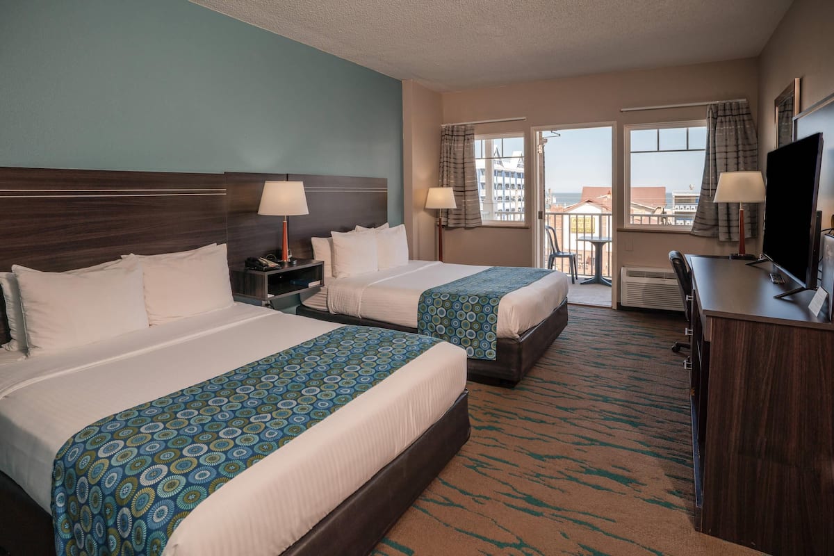 Standard Room, 2 Queen Beds, Non Smoking | Premium bedding, pillowtop beds, desk, iron/ironing board
