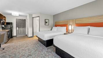 Studio Suite, 2 Queen Beds | Premium bedding, in-room safe, desk, laptop workspace