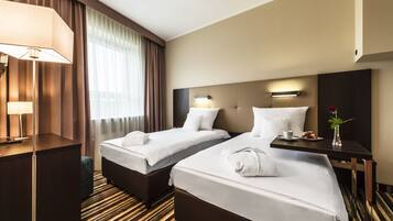In-room safe, desk, iron/ironing board, rollaway beds