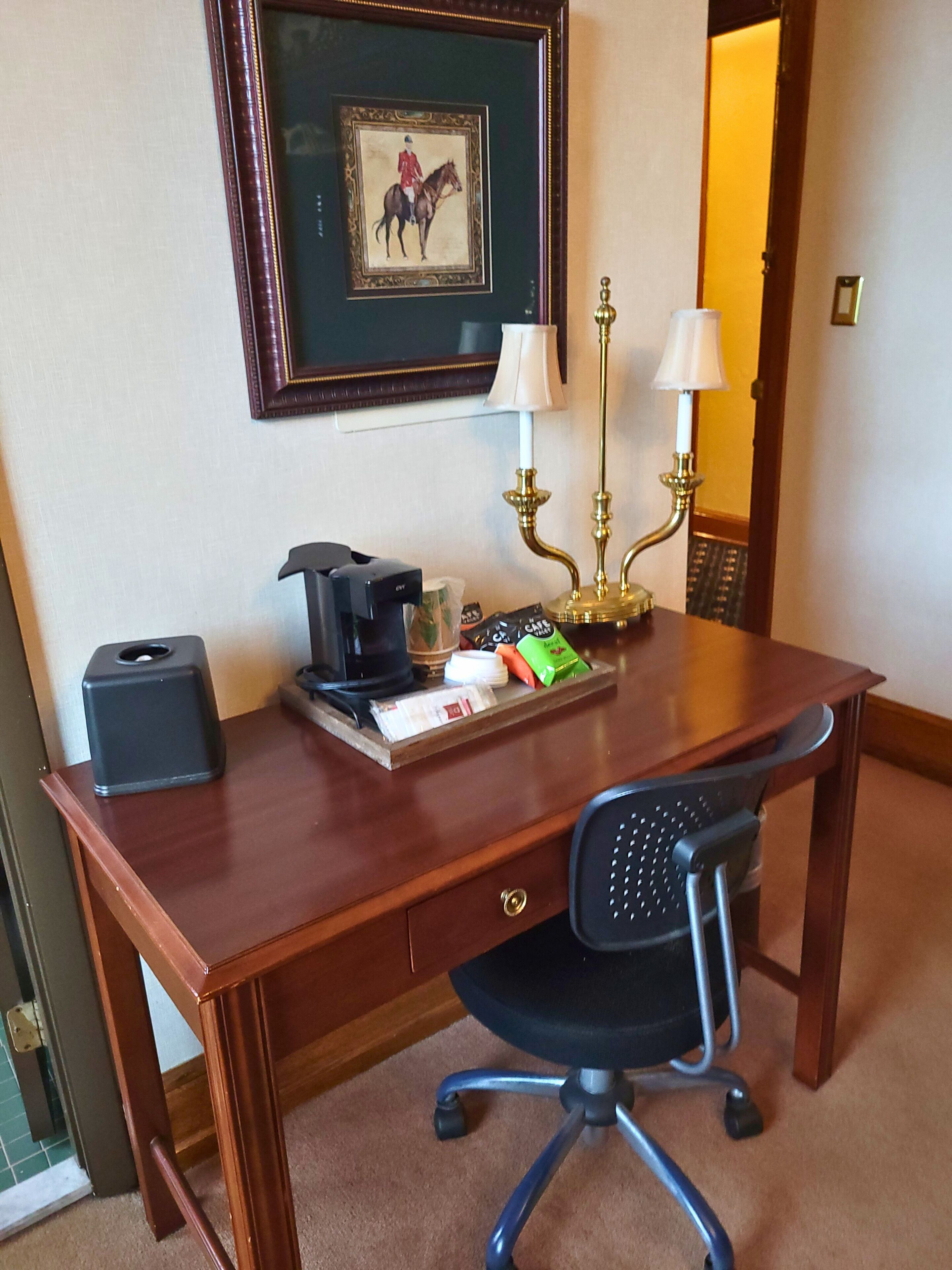 #26 | individually decorated, individually furnished, desk, blackout curtains