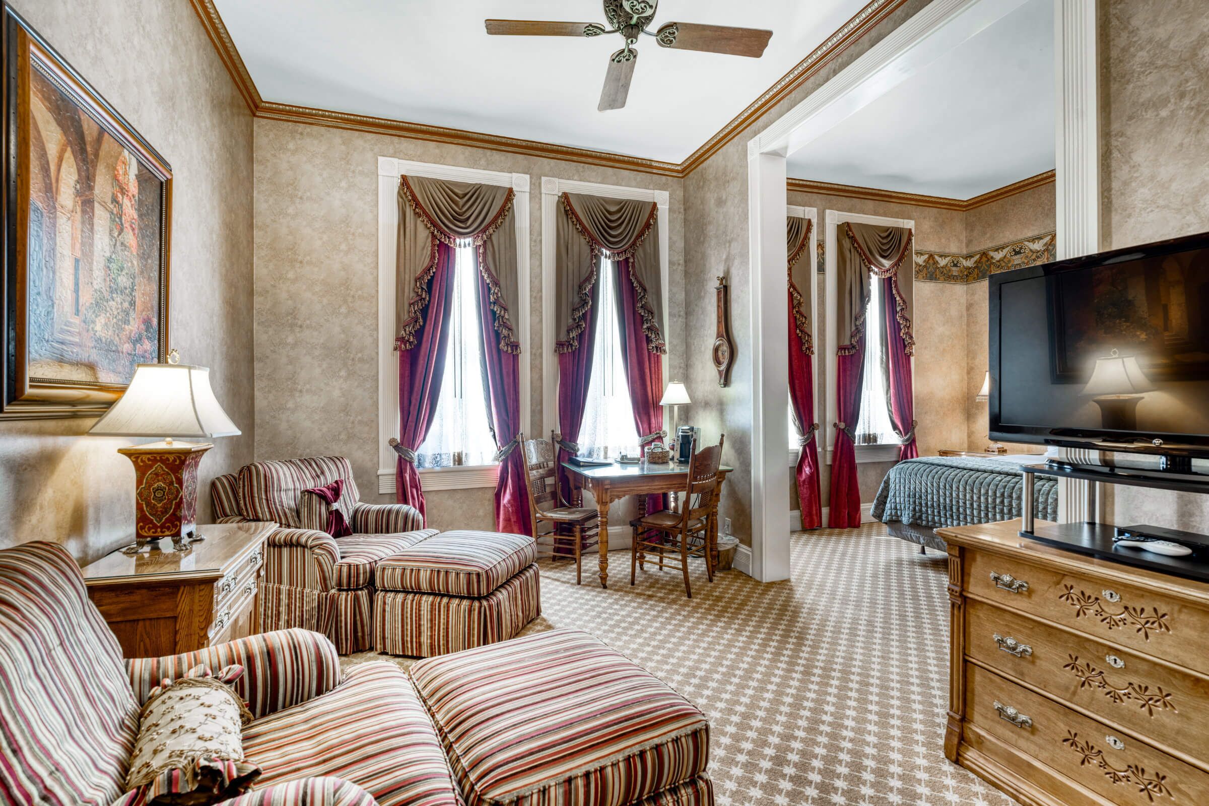 King Junior Suite | Premium bedding, pillowtop beds, individually decorated