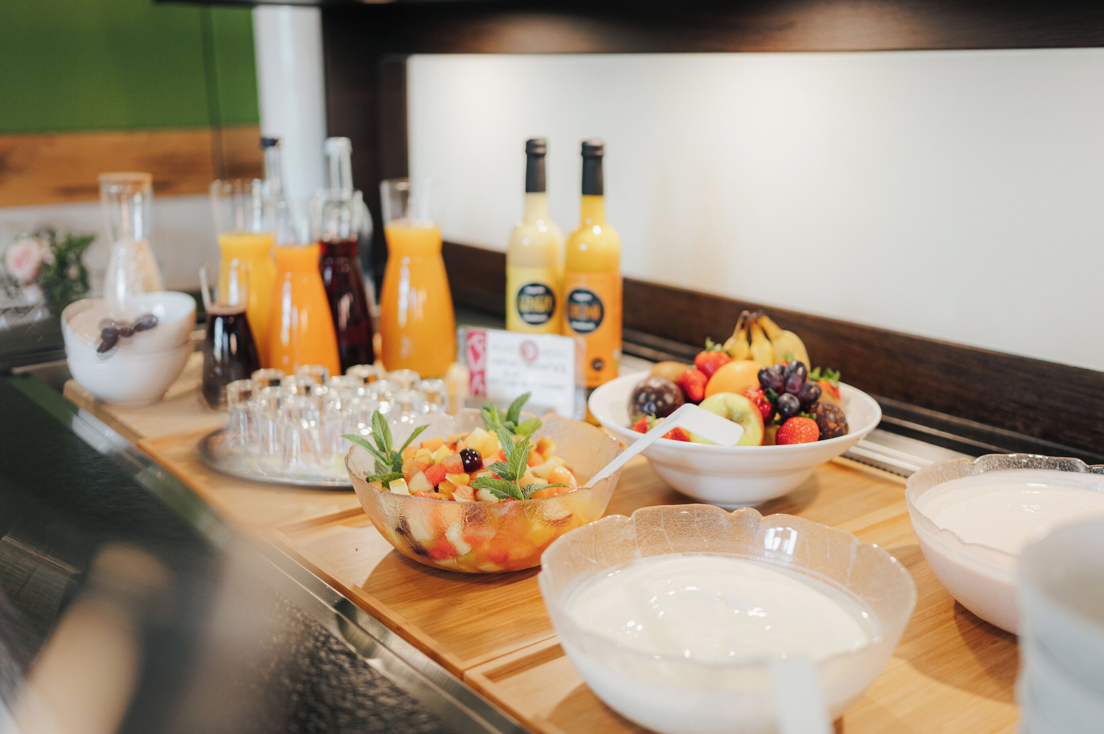 daily buffet breakfast (eur 8 per person)