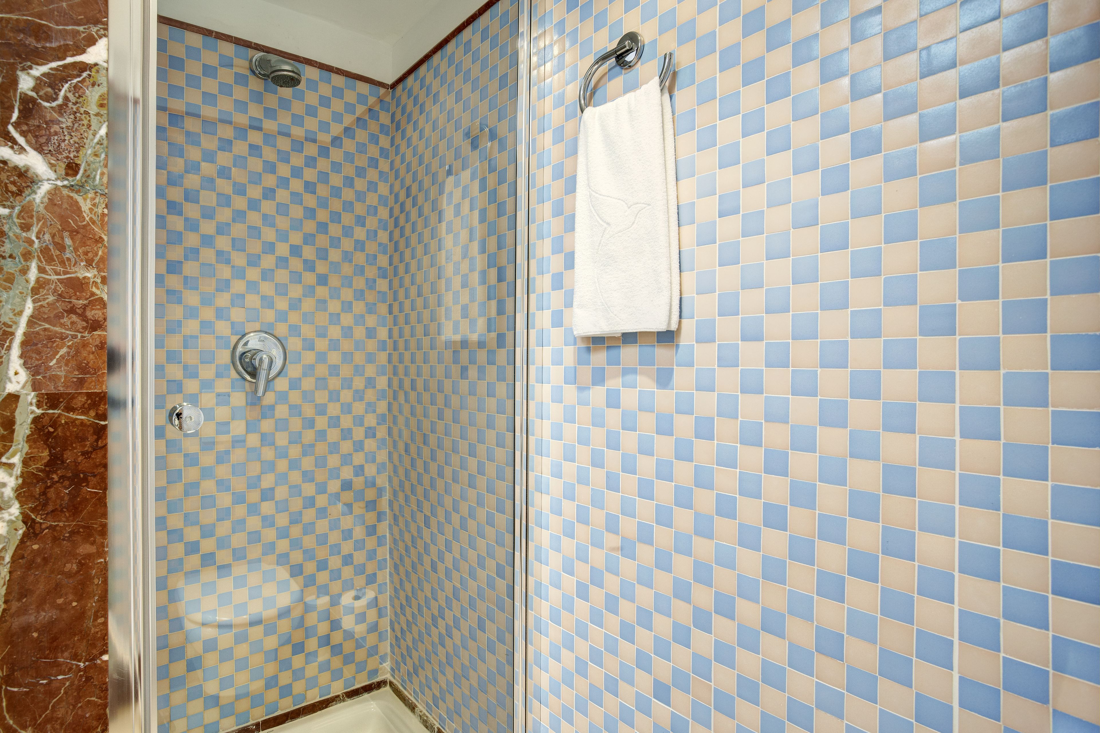 double room, 2 single beds, terrace | bathroom | hair dryer, towels