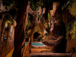 Behandlingsrum til par, sauna, boblebad, dampbad, tyrkisk bad/hammam
