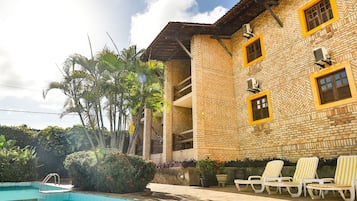 Outdoor pool, open 8:00 AM to 10:00 PM, pool umbrellas, sun loungers