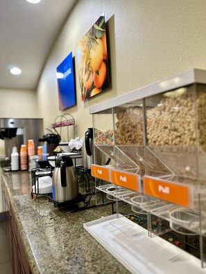 Free daily buffet breakfast
