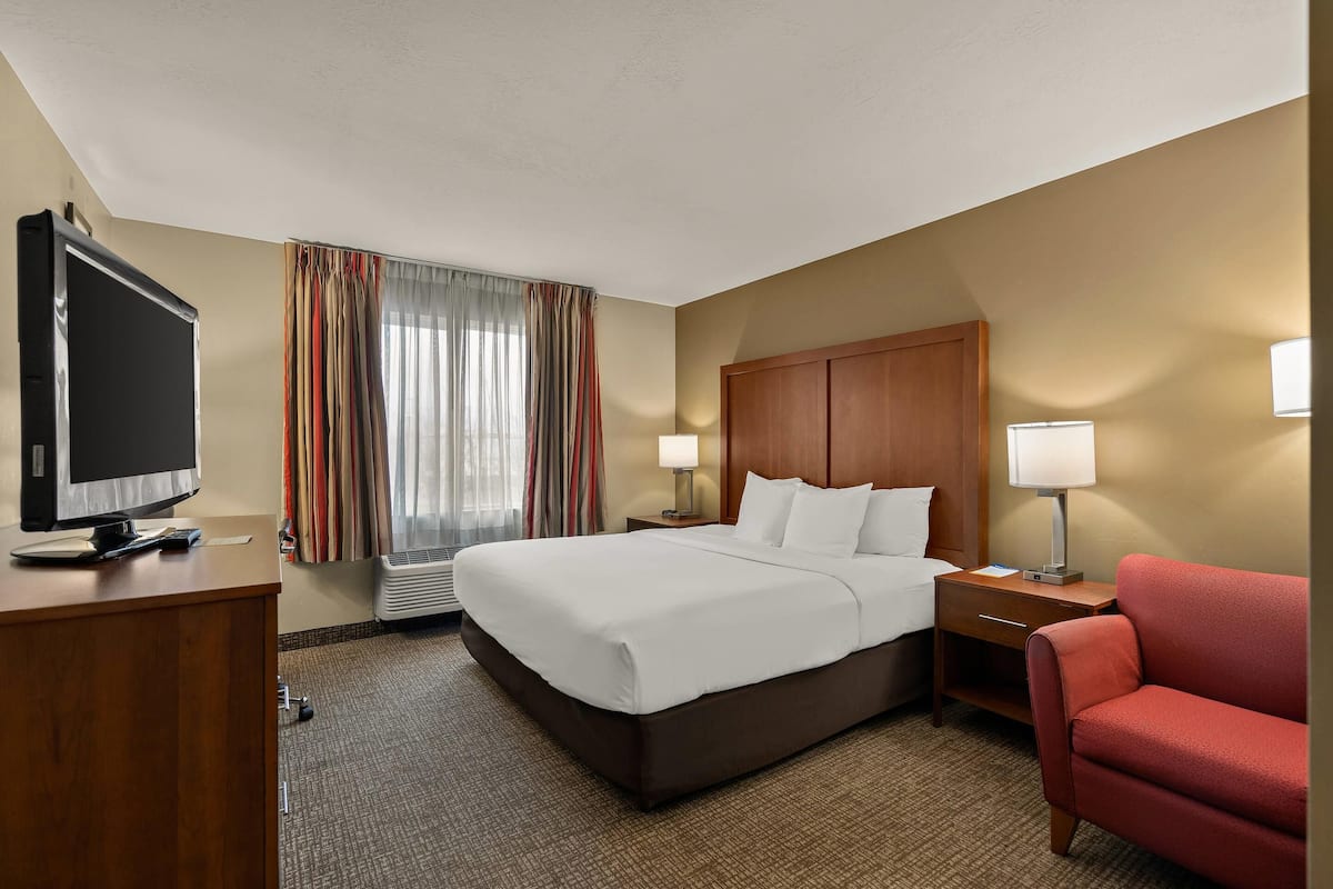 Kamer, 1 kingsize bed, niet-roken | Pillowtop-bedden, een bureau, geluiddichte muren