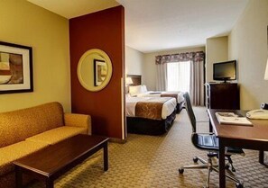 Suite, Multiple Beds, Non Smoking | Pillow-top beds, desk, laptop workspace, blackout curtains - Comfort Suites Biloxi - Ocean Springs (Biloxi)