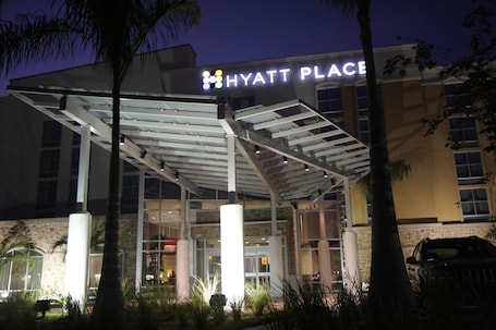 Front of property - evening/night. Hyatt Place Fort Myers/at The Forum