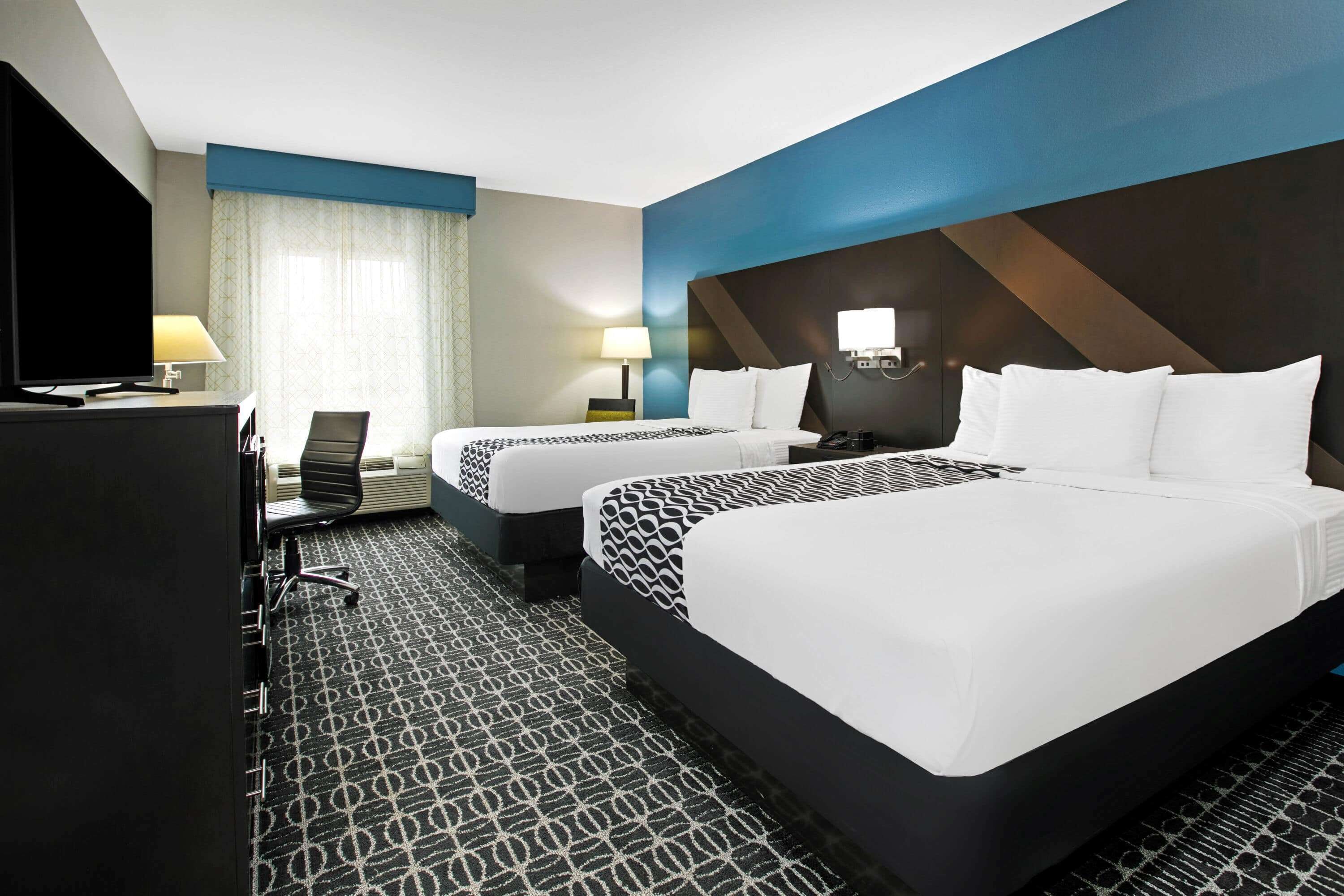 premium bedding, desk, iron/ironing board, free cots/infant beds