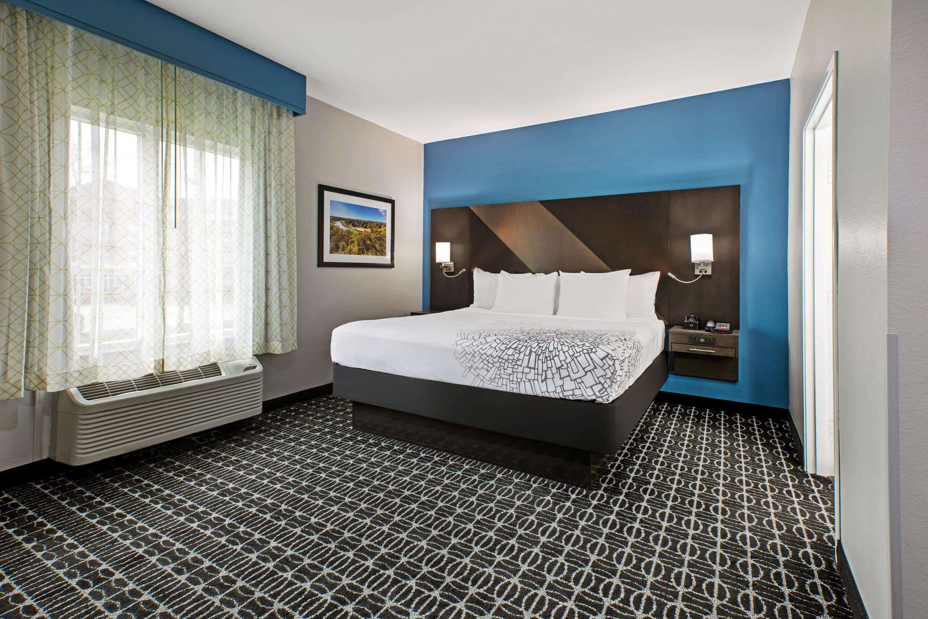 premium bedding, desk, iron/ironing board, free cots/infant beds