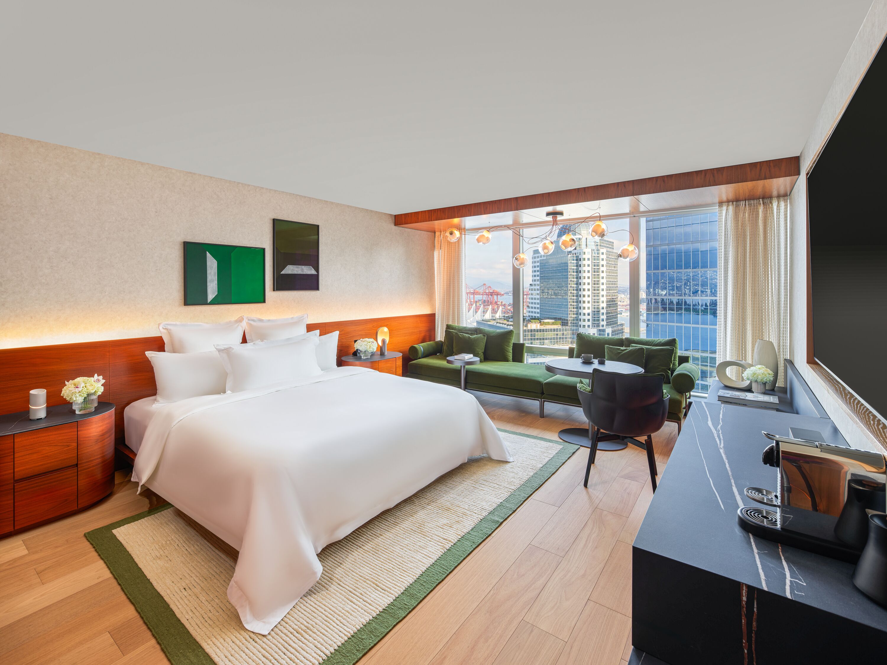 Chambre, 1 très grand lit, non-fumeurs (Fairmont Gold) | Literie de qualité supérieure, couette en duvet d'oie, surmatelas