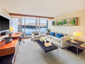 Suite, 1 cama King size y sofá cama, vista al parque (Fairmont) | Ropa de cama de alta calidad, edredón, camas con pillow-top y minibar 