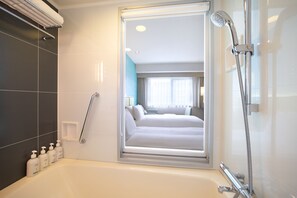 Ensemble douche/baignoire, baignoire relaxante profonde