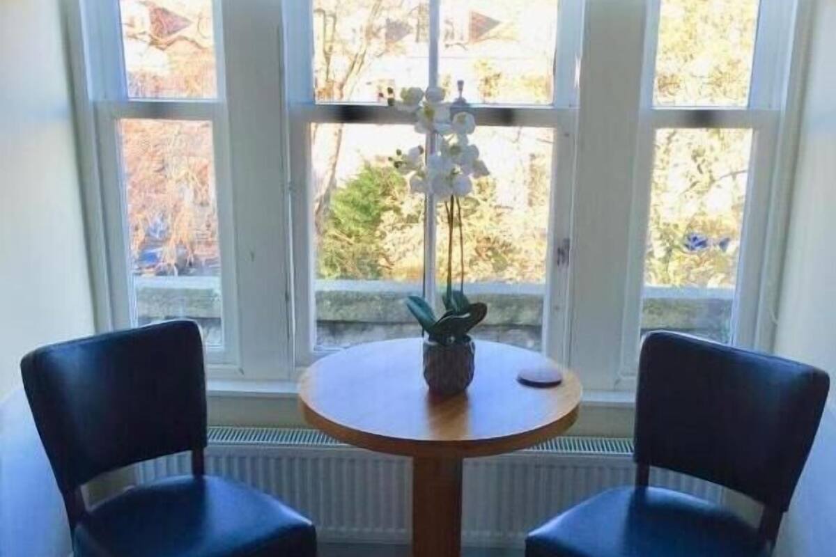 Laptop workspace, blackout curtains, iron/ironing board, free WiFi