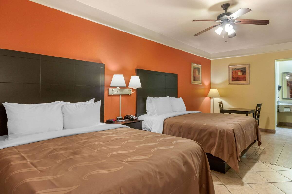 Premium bedding, down comforters, pillowtop beds, desk