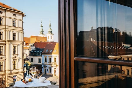 City view from property. Grand Palace Brno - Small Luxury Hotels of the World