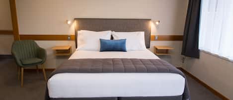 Premium bedding, pillow-top beds, desk, iron/ironing board