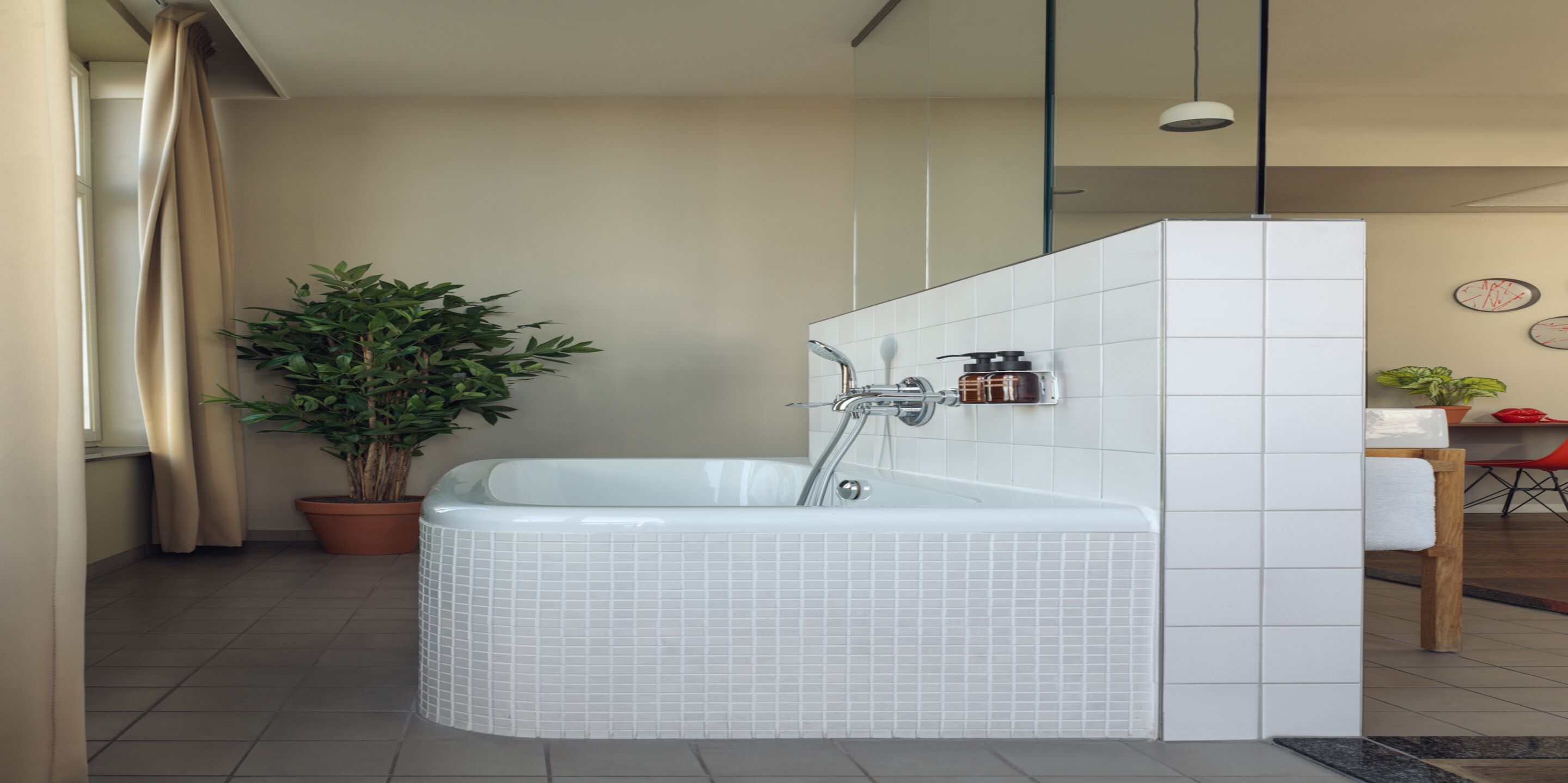 grand room, city view | bathroom | free toiletries, hair dryer, towels