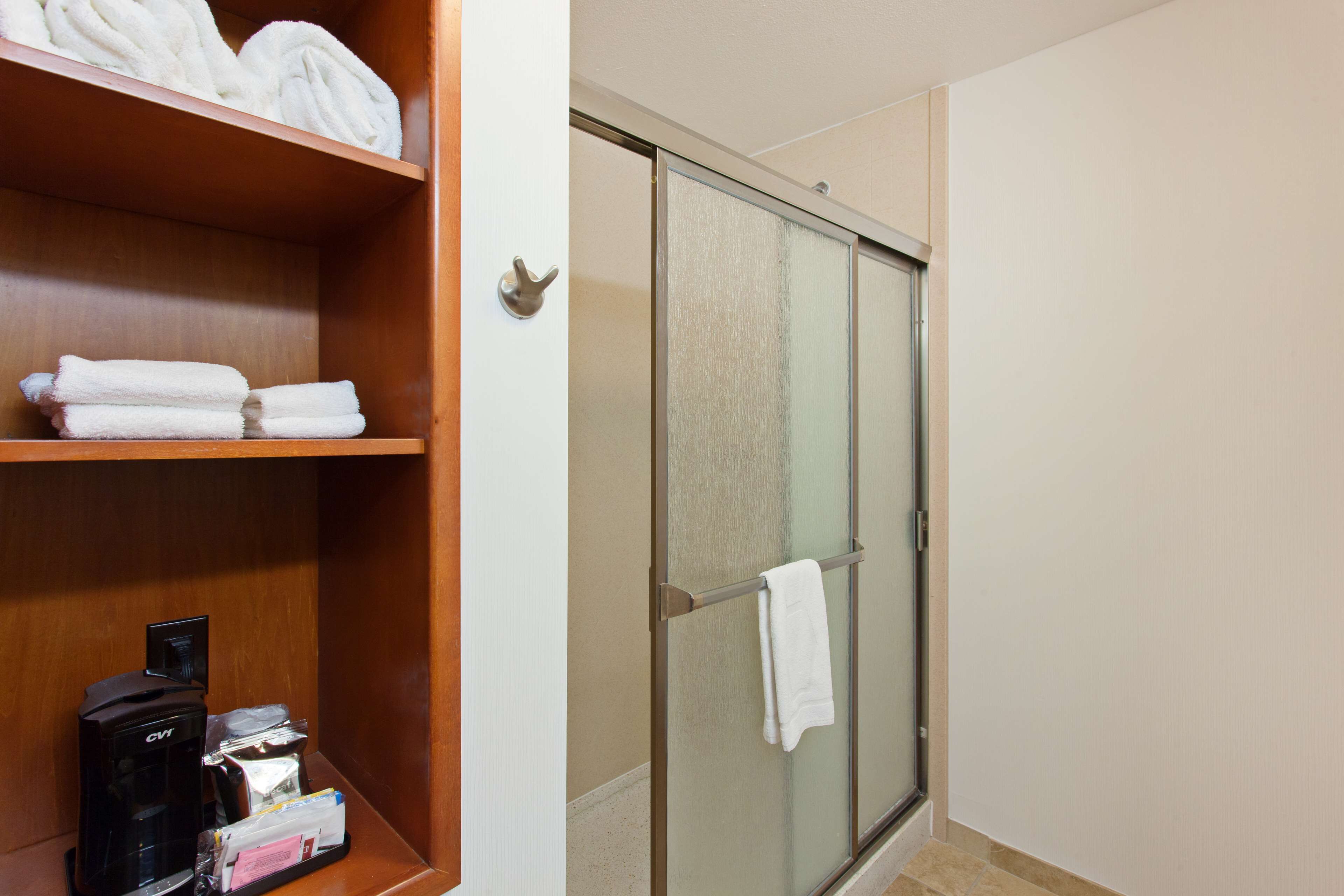 free toiletries, hair dryer, towels, soap