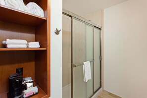 Free toiletries, hair dryer, towels, soap