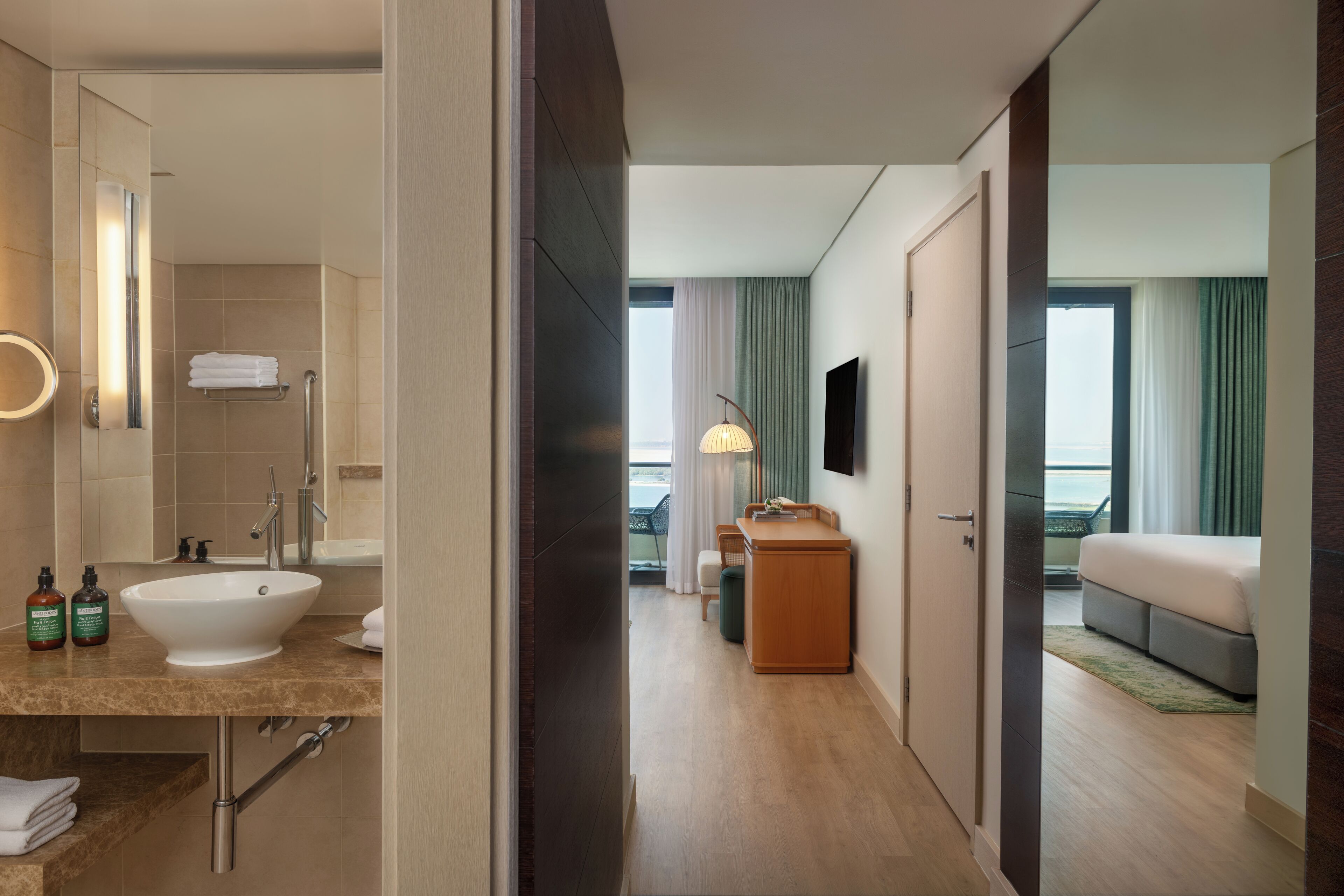 Suite, 1 Bedroom, Balcony, Sea View | Premium bedding, minibar, in-room safe, individually decorated