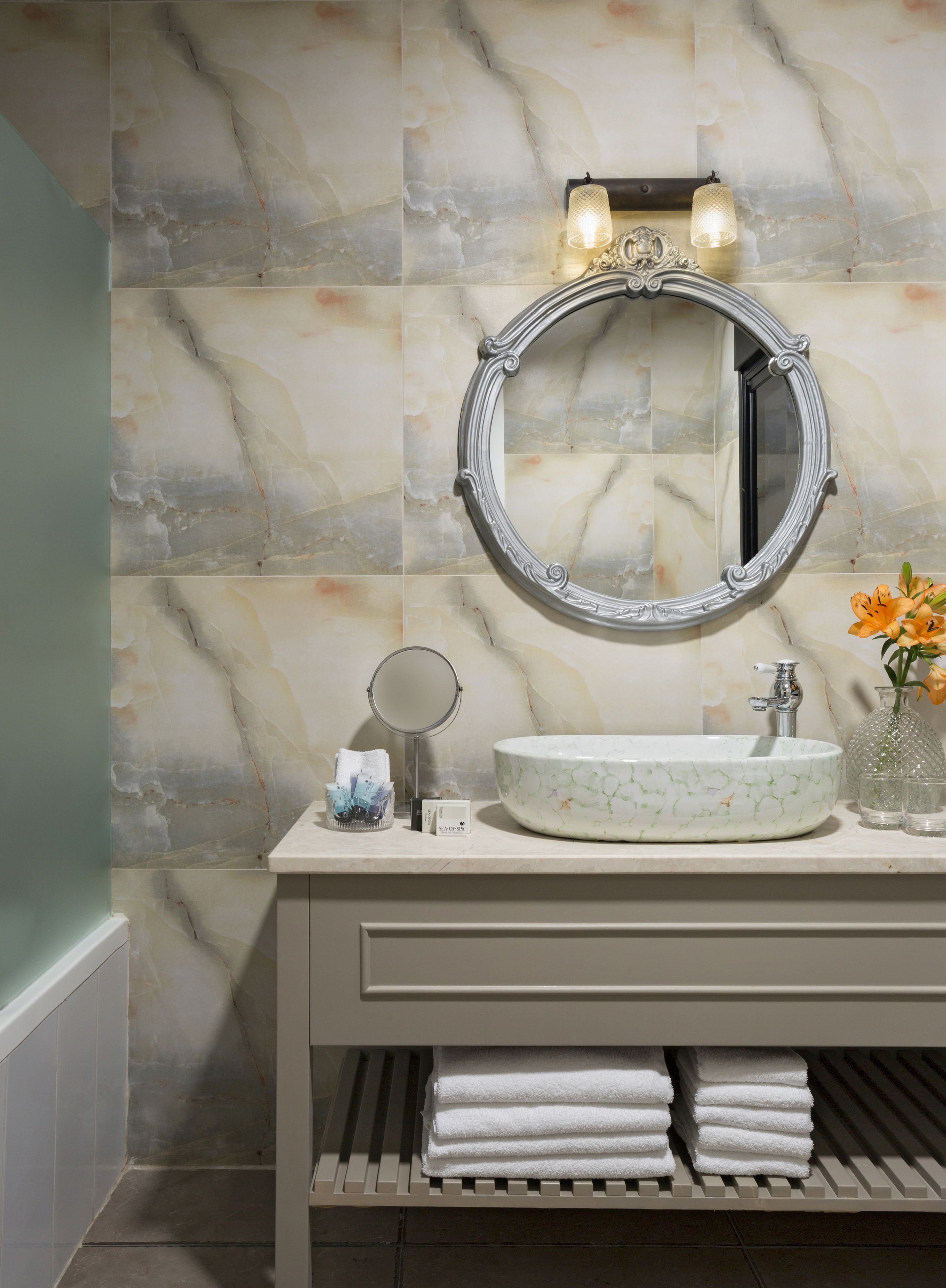 free toiletries, hair dryer, towels