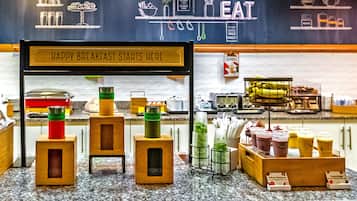 Free daily buffet breakfast