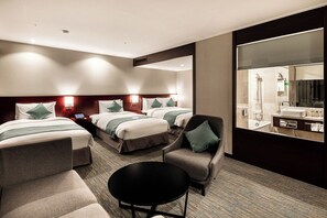 Family Suite Room (Styler, Capsule coffee machine available /Non-smoking, Free Parking, F&B 10% DC) | Premium bedding, in-room safe, desk, laptop workspace - Hotel Sunshine Seoul (Seoul)