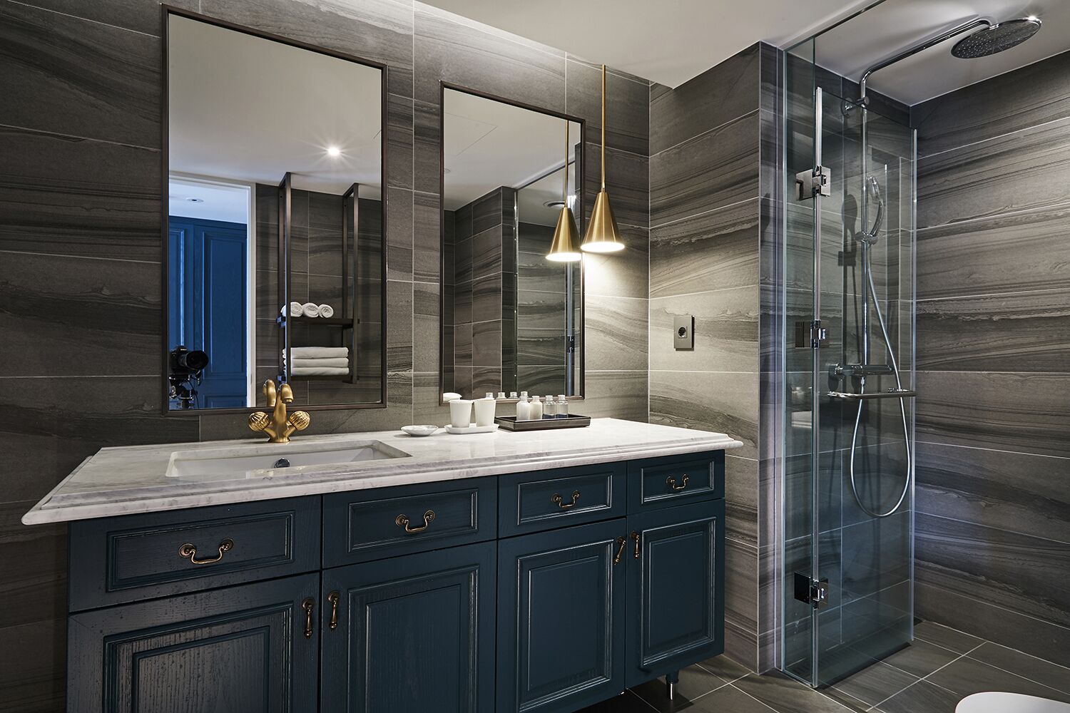 free toiletries, hair dryer, bathrobes, slippers