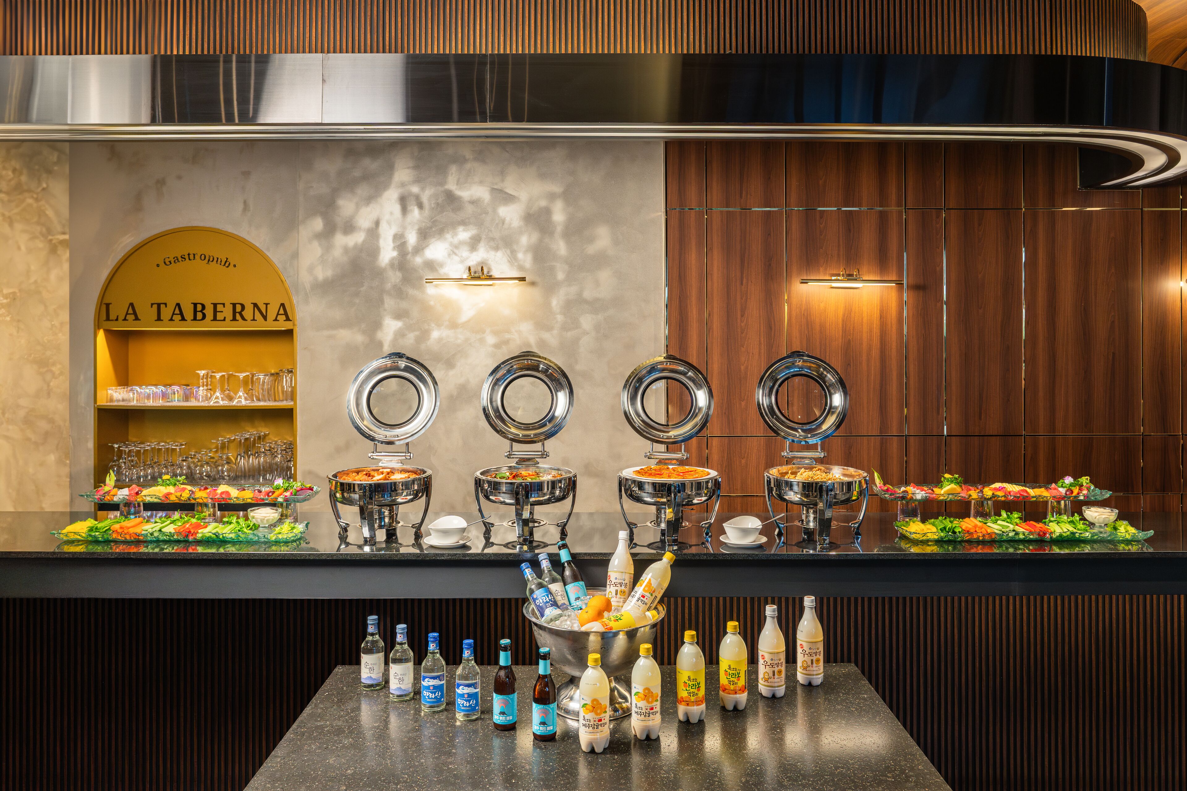 breakfast, lunch, dinner served; italian cuisine