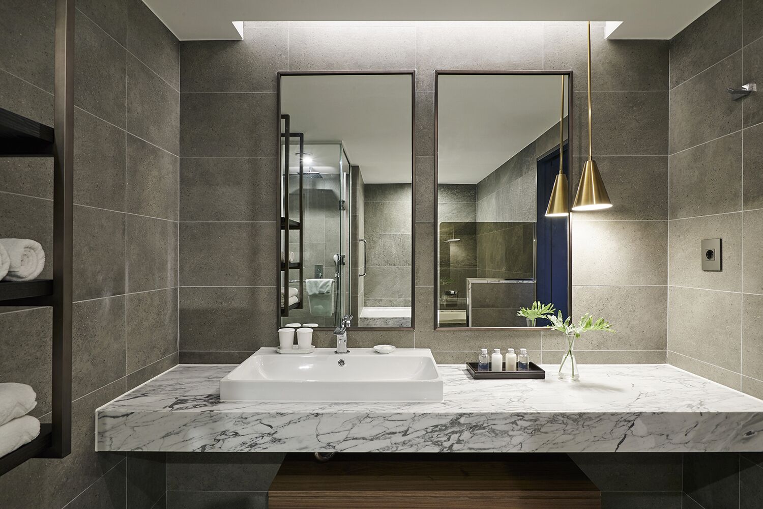 free toiletries, hair dryer, bathrobes, slippers