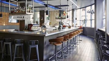 Breakfast, lunch, dinner served; international cuisine