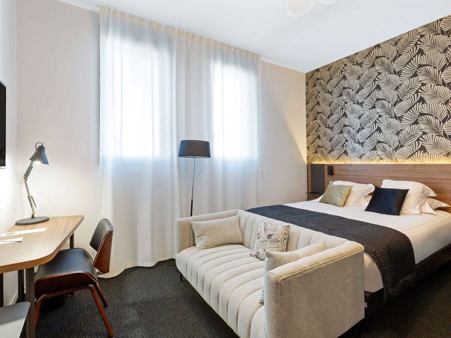 Premium bedding, pillow-top beds, in-room safe, individually decorated