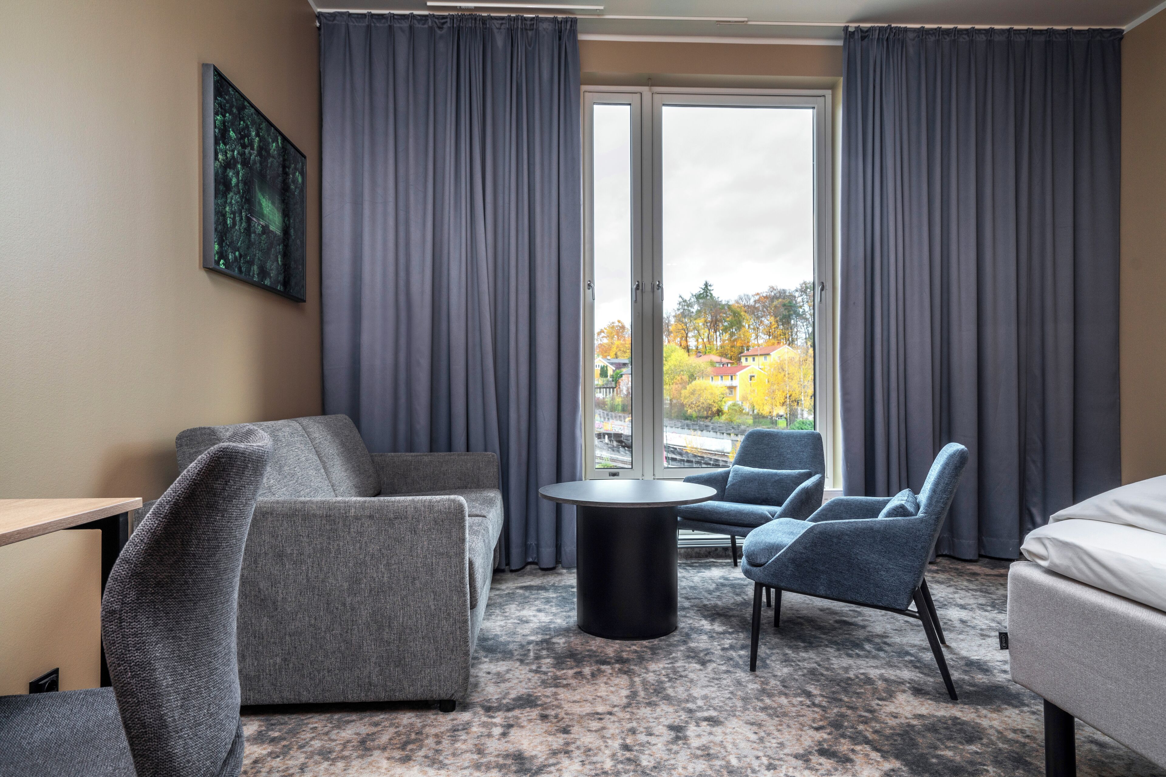 Pillow-top beds, minibar, in-room safe, desk