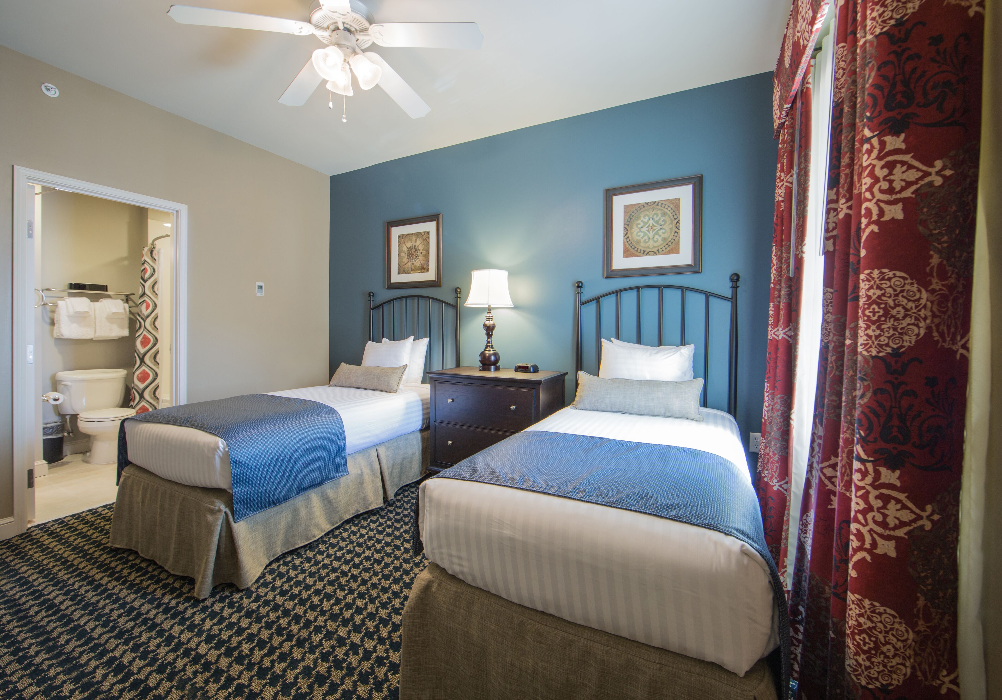 In-room safe, desk, laptop workspace, blackout drapes