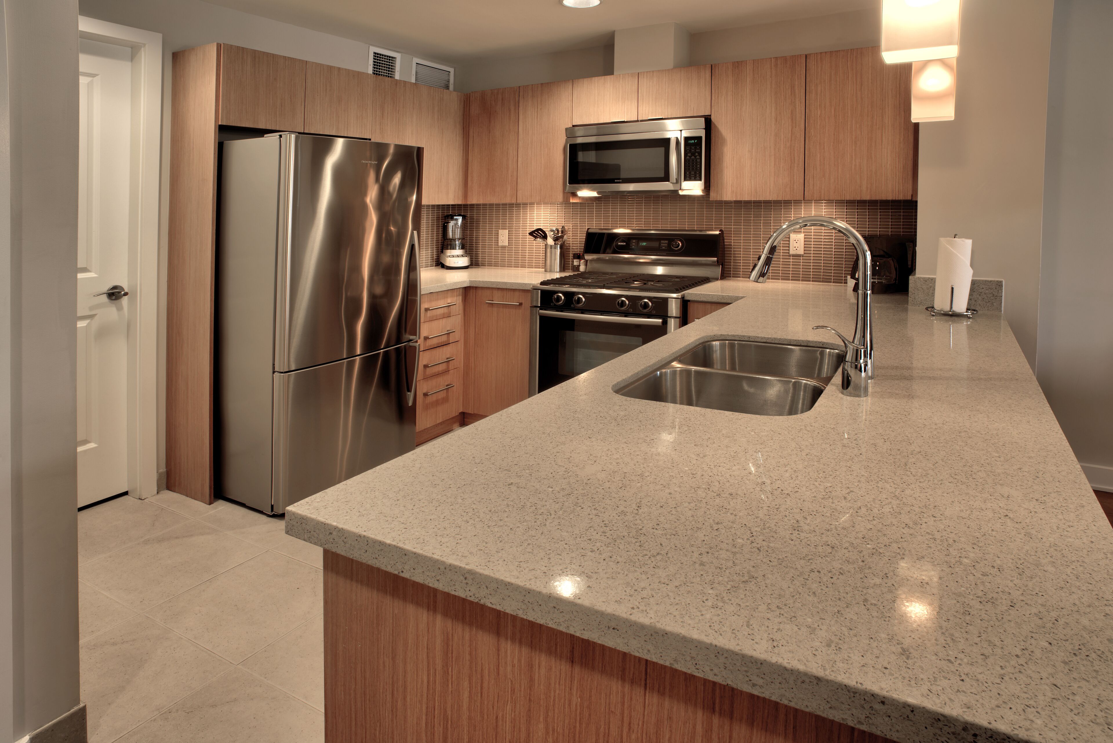 condo, 1 bedroom, city view | private kitchen | fridge, microwave, stovetop, dishwasher