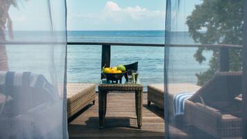 Uitzicht op strand/zee