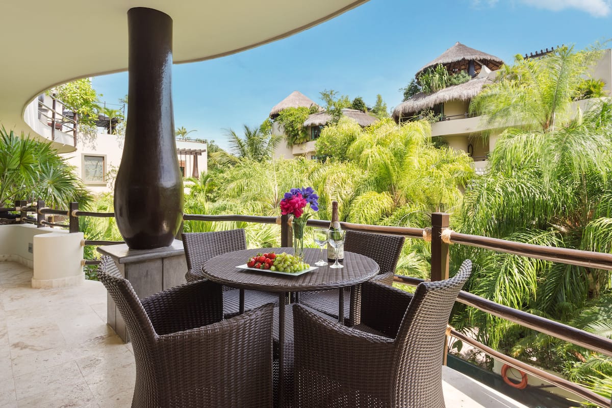 Appartamento familiare, 2 camere da letto, vista giardino | Terrazza/patio