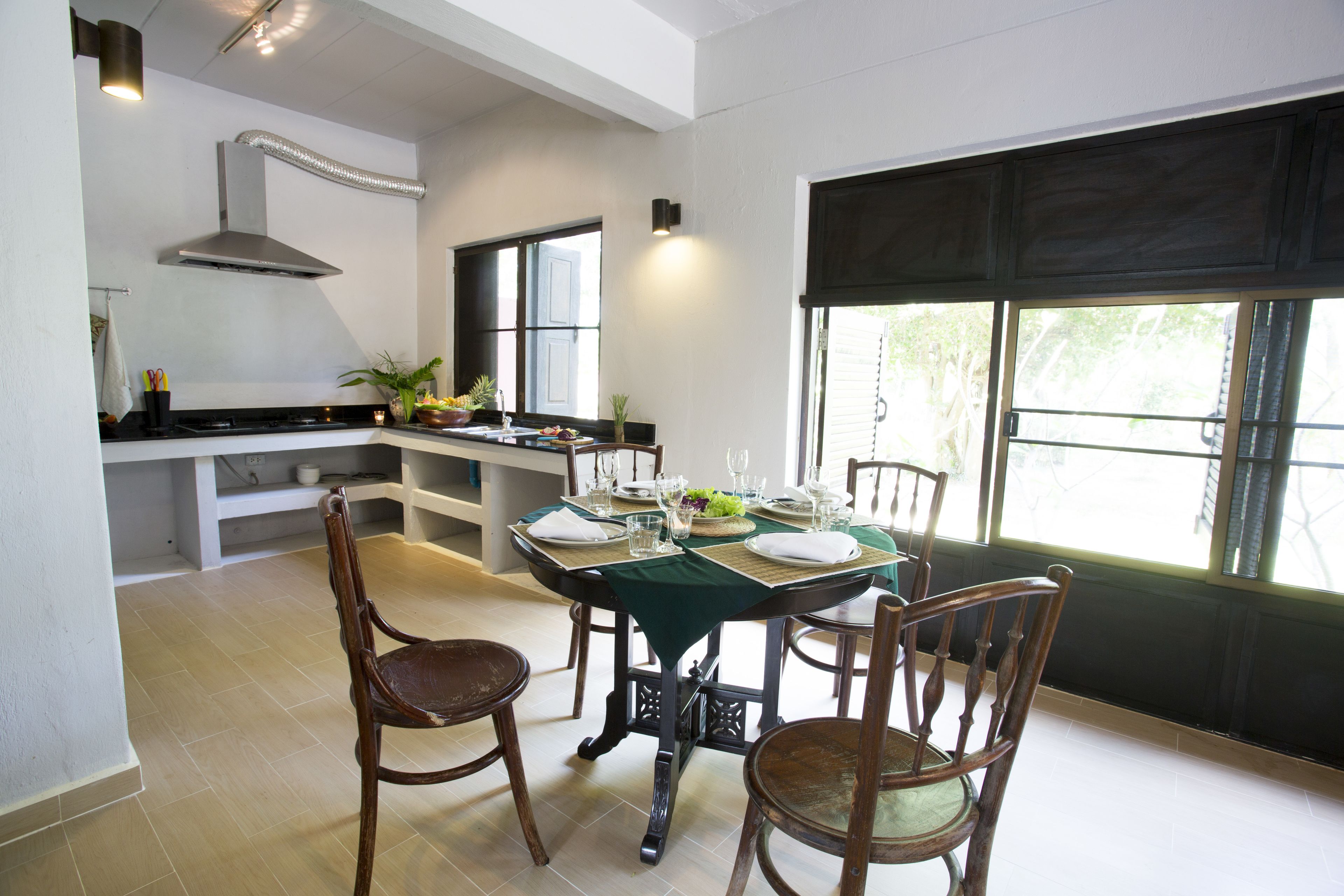 family villa, 2 bedrooms (2 bedroom modern family villa) | private kitchen | fridge, coffee/tea maker