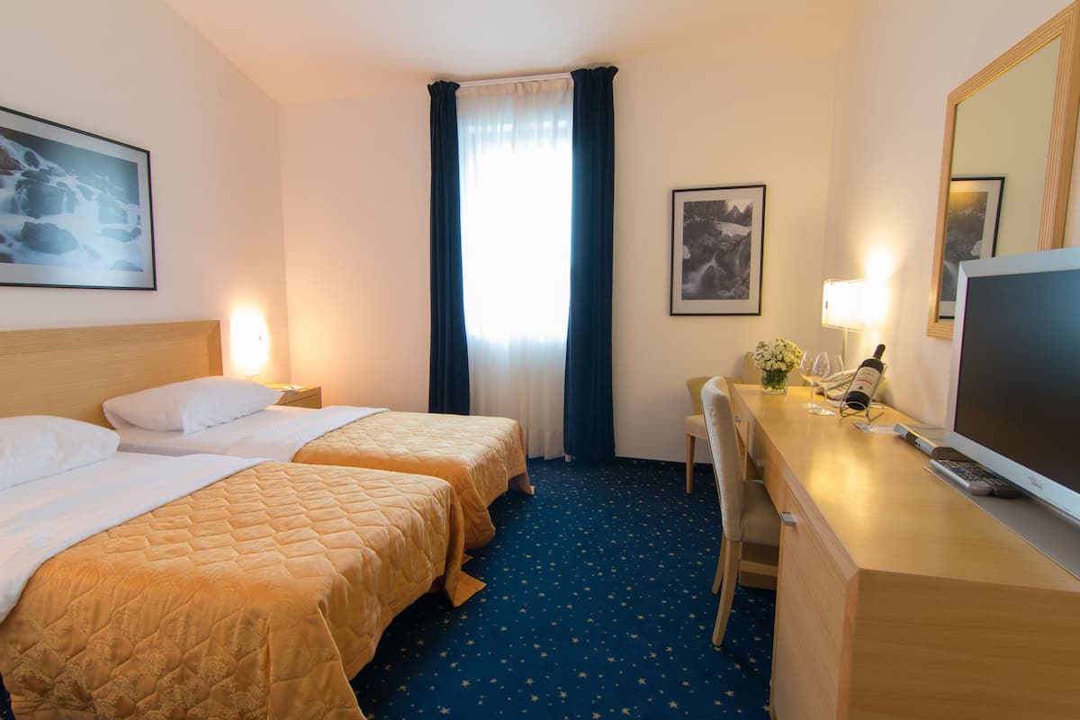 Habitación estándar con 1 cama matrimonial o 2 individuales | Ropa de cama de alta calidad y minibar