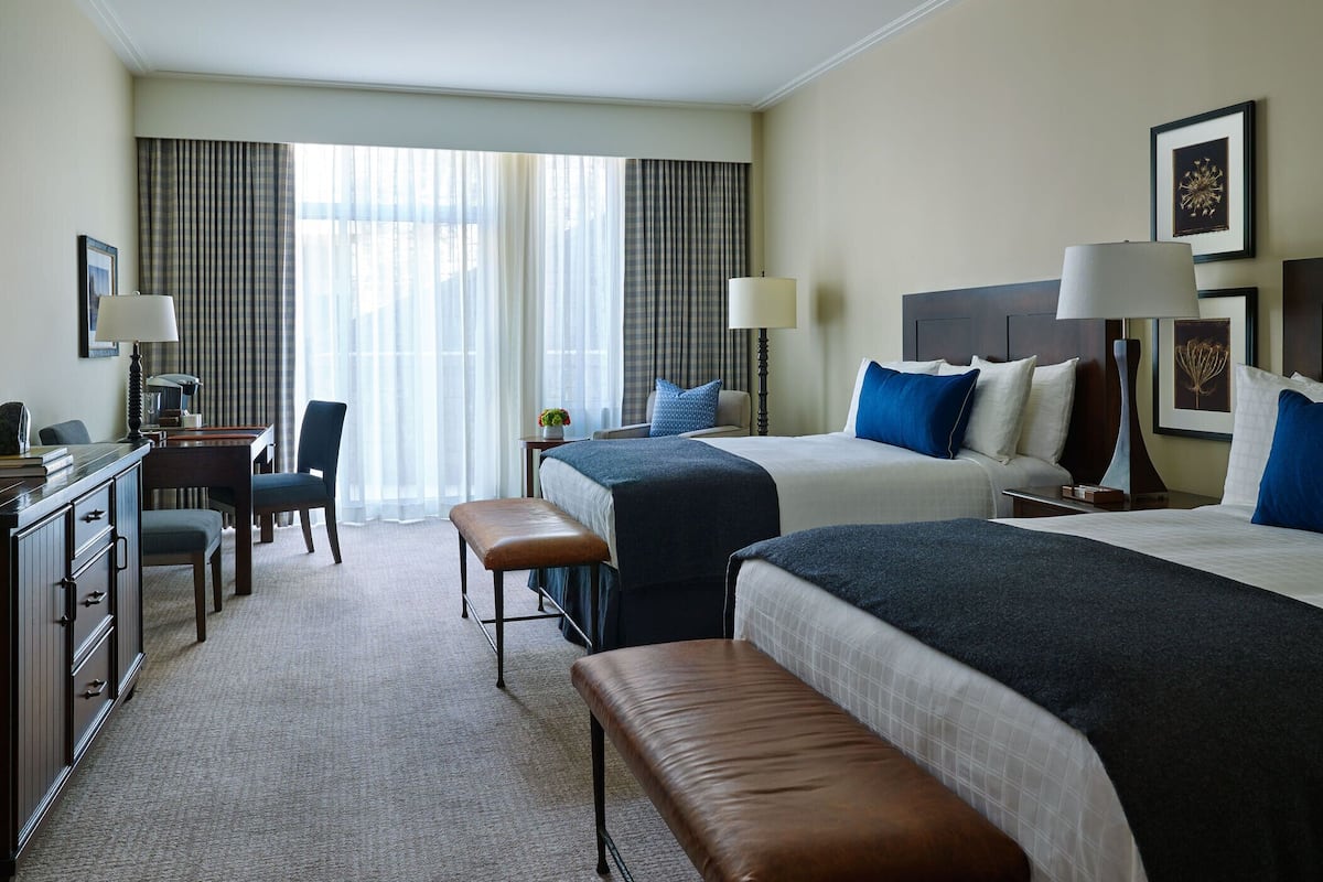 Deluxe Room, 2 Katil Ratu (Queen) (Courtyard) | Peralatan tempat tidur premium, gebar bulu kapas, tilam berlapik